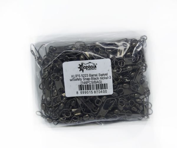 Captain 5223 Klips 144'lü Paket Black Nikel 1