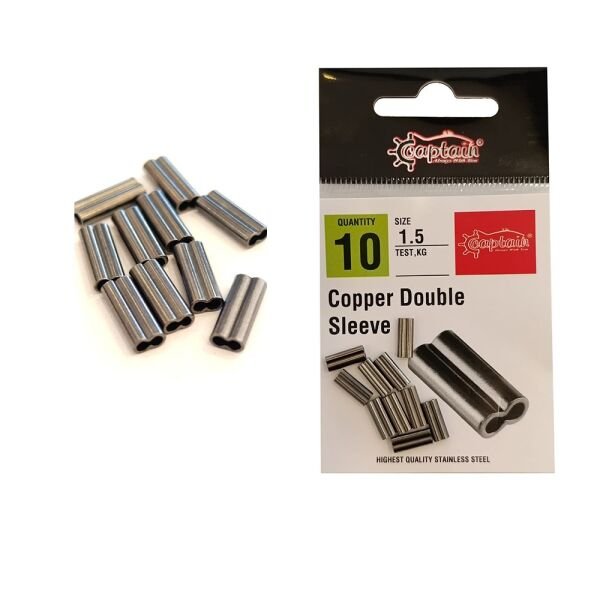 Captain 5130 Çelik Tel Sıkıştırma Burcu Double 10'lu Paket Black Nikel 2.3x4.4