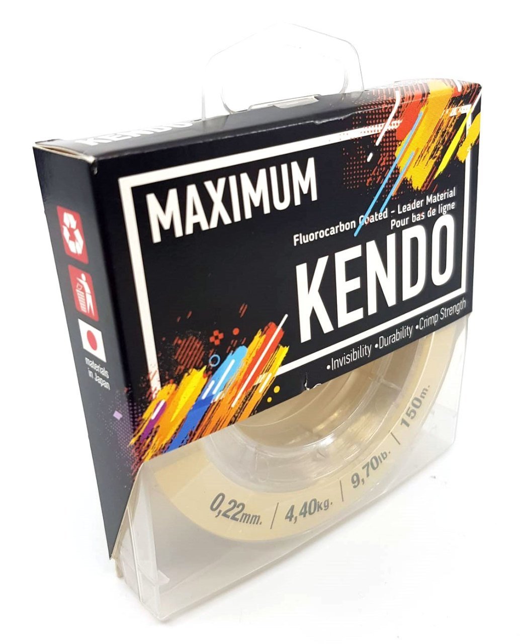 Kendo Maximum Fluorocarbon Coated 150 mt Şampanya Makara Misine 0,22 mm