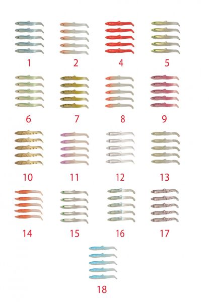 Captain 3595 Elegant 3.5cm Silikon Zargana 5'li Paket Suni Yem 17