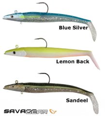 Savage gear Sandeel 20cm 150g 2+1 Adet Sahte Balık Lemon Back