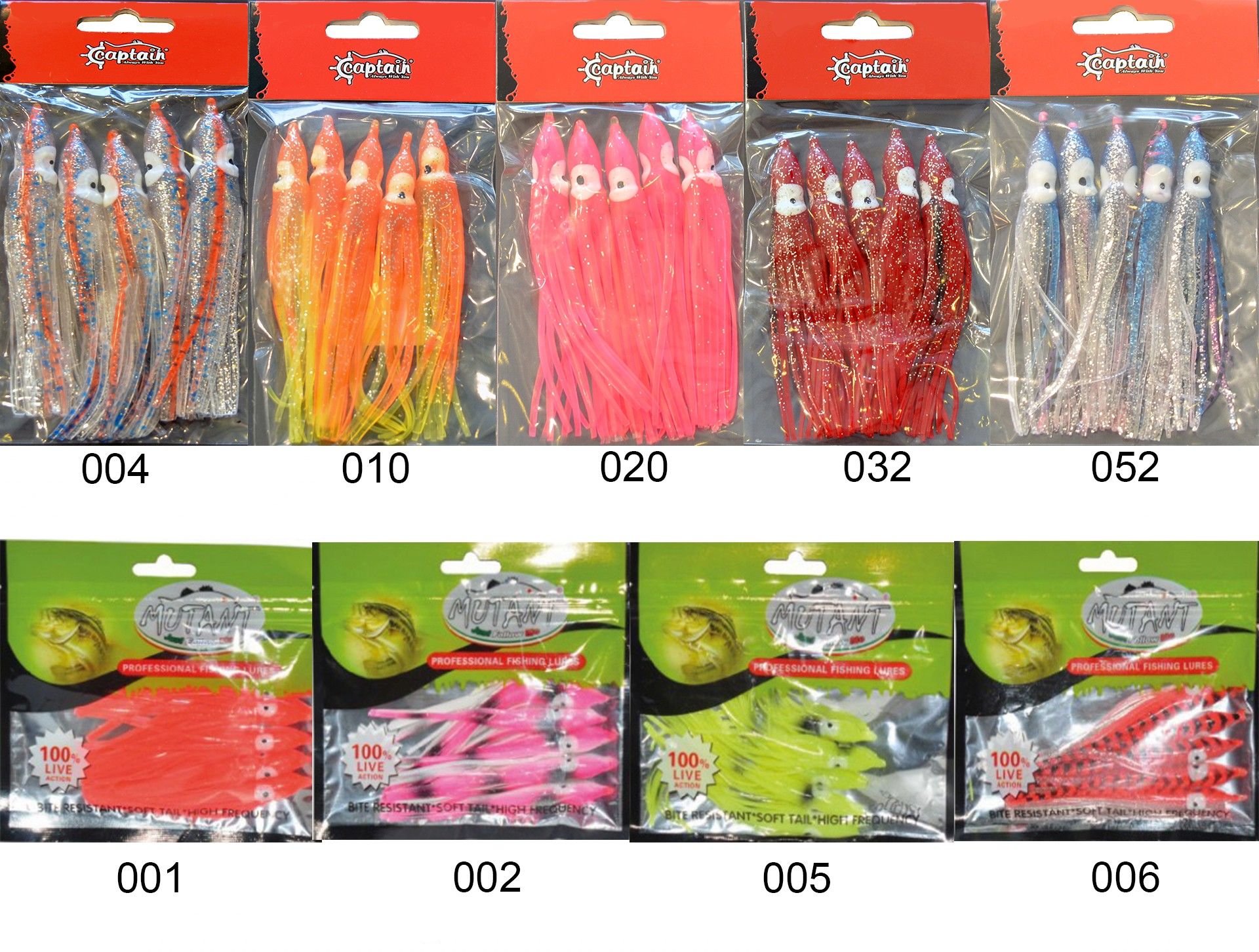 Mutant 3579 Octopus Pride 12cm Ahtapot Sübye 5'li Paket Suni Yem 10