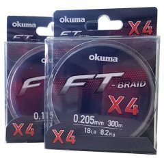 Okuma Ft-*4 Braided Line 300 mt Grey Örgü İp 0,130mm
