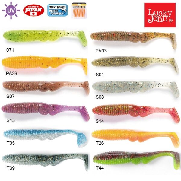 Lucky John Mr. Greedy 3.9'' (9.91 cm) 5P Silikon Yem T39