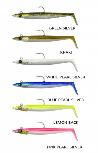 Savage Gear Sandeel V2 15.5 cm 46 gr 2+1 Sahte Balık White Pearl Silver