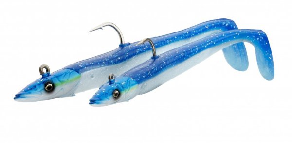 Savage Gear Sandeel V2 14 cm 33 gr 2+1 Blue Pearl Silver
