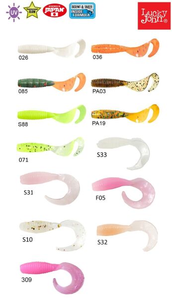 Lucky John Micro Grub 1'' (2.5 cm) Silikon Yem 15P 026