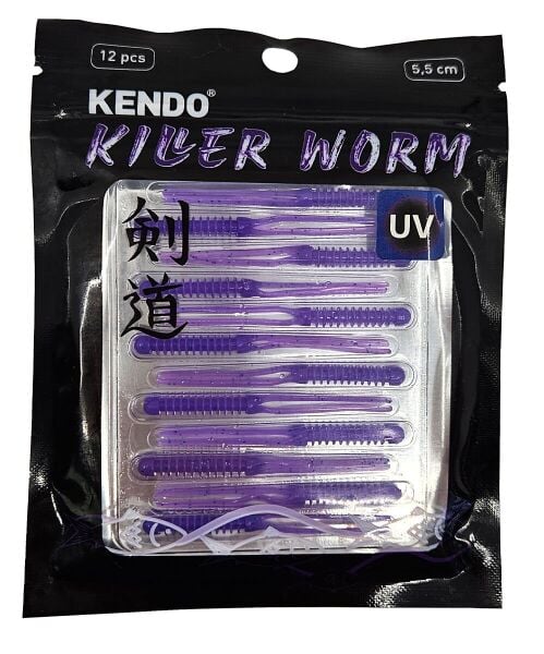 Kendo Killer Worm Lrf Silikonu 5,5cm 12 Adet