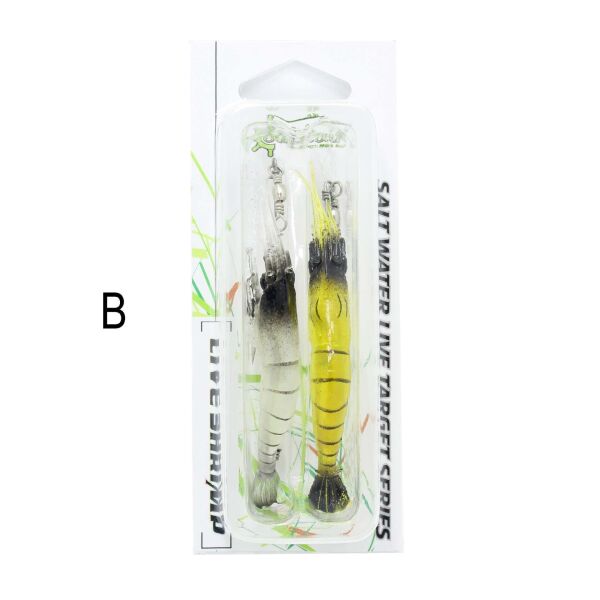 Captain 3063 Silikon Karides Takım 10cm Suni Yem 2li Set