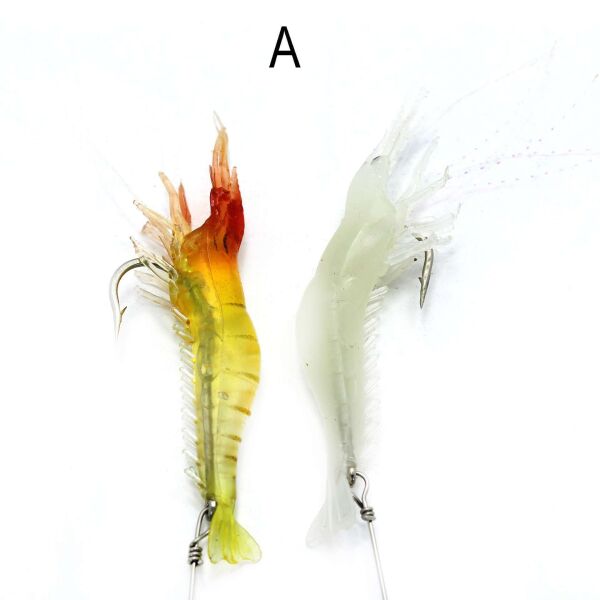 Captain 3063 Silikon Karides Takım 10cm Suni Yem 2li Set