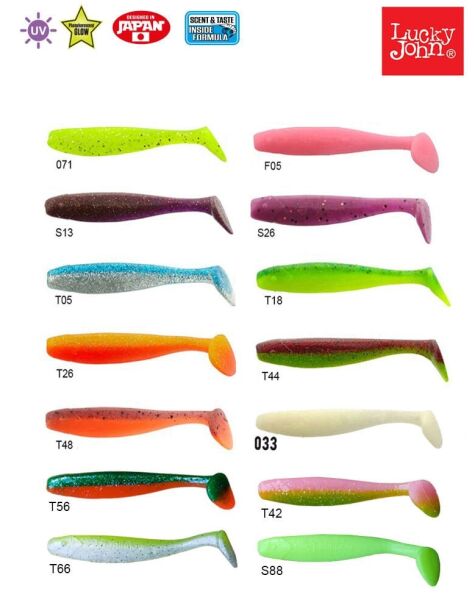 Lucky John Minnow 2.2'' (5.59 cm) 10P Silikon Yem S13