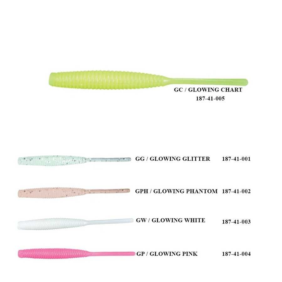 Rapture Mebaru Aji Worm 5cm 1gr Lrf Silikonu Glowing Phantom