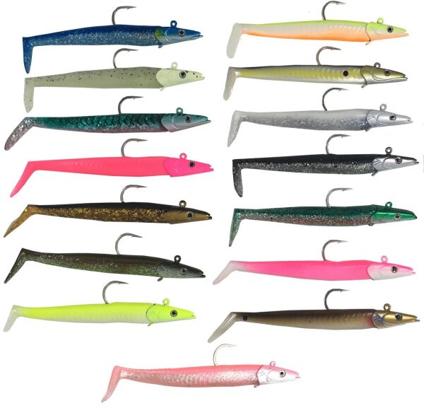 Savage gear Sandeel 12.5 cm 23 gr 2+1 Adet Sahte Balık Lemon Back