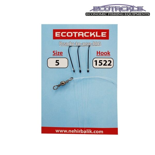 Ecotackle Fırdöndülü İzmarit Takım 1522 3 İğne 100P 3