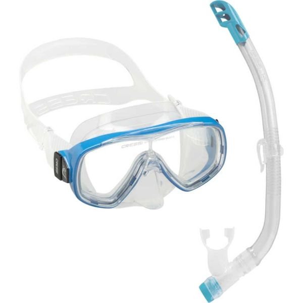 Cressi Junior Ondina Maske Top Şnorkel Seti CLEAR-BLUE