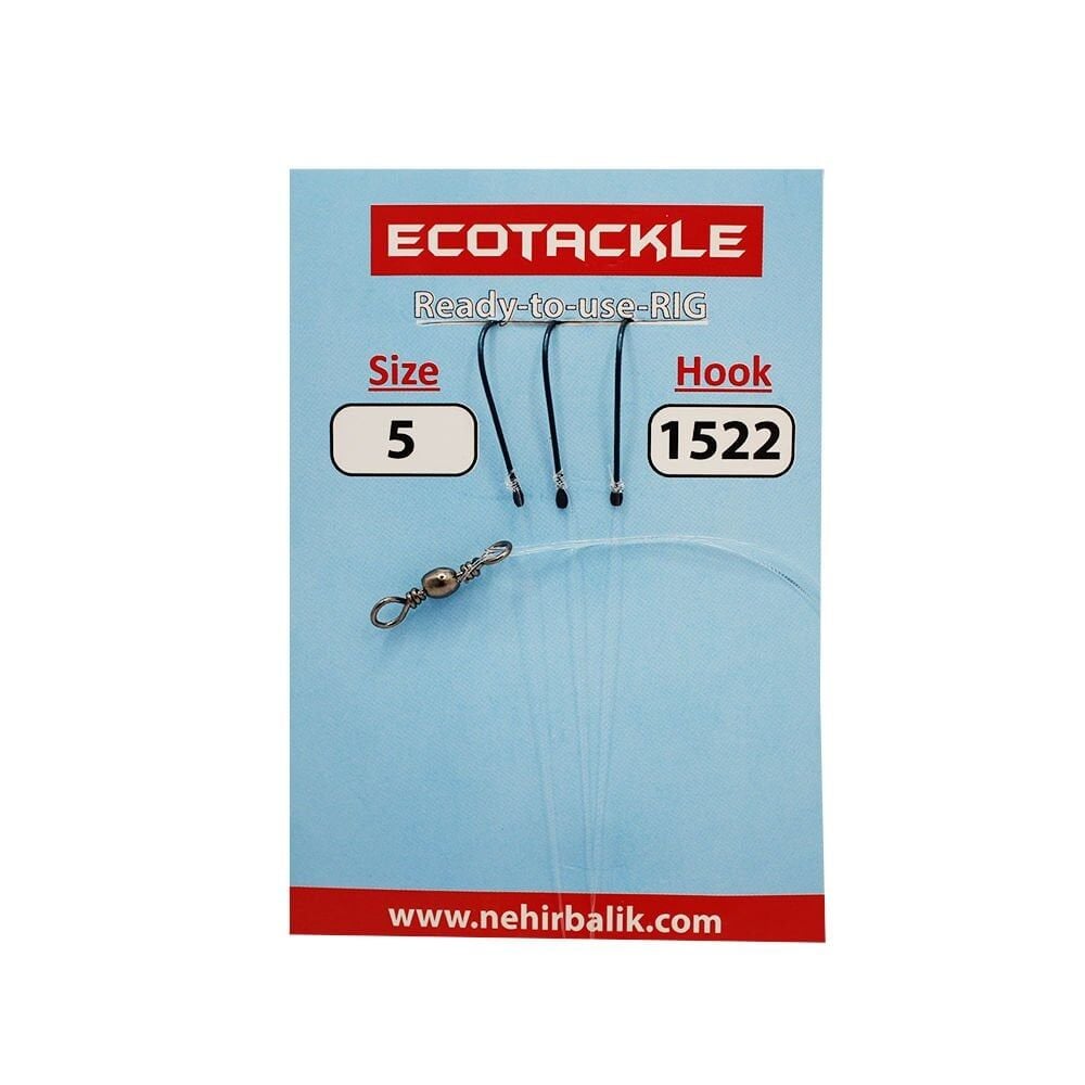 Ecotackle Fırdöndülü İzmarit Takım 1522 3 İğne 100P 8