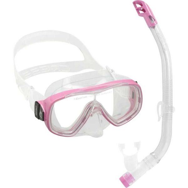 Cressi Junior Ondina Maske Top Şnorkel Seti CLEAR-PINK