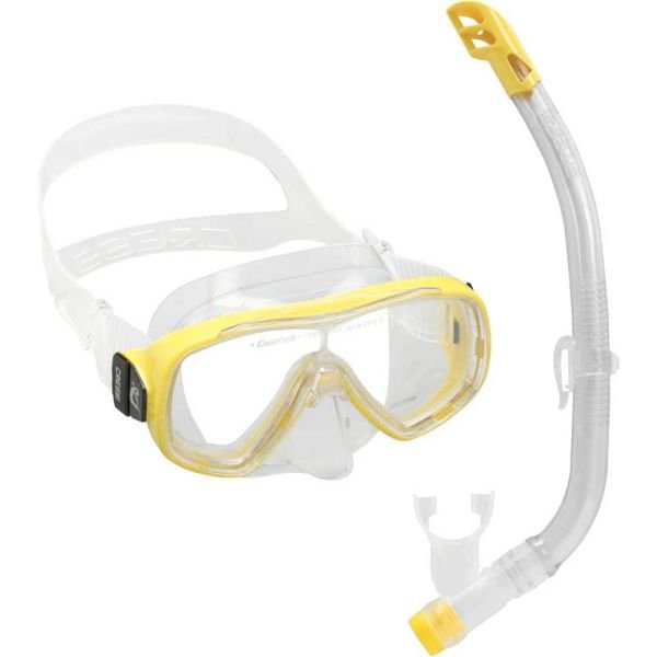 Cressi Junior Ondina Maske Top Şnorkel Seti CLEAR-YELLOW