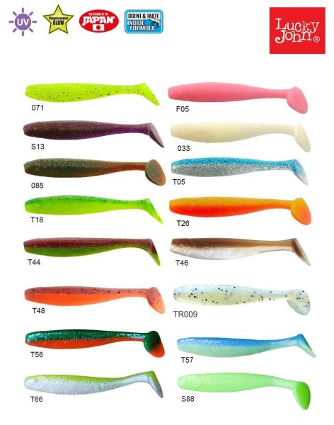 Lucky John Minnow 3.3'' (8.38 cm) 7P Silikon Yem T48