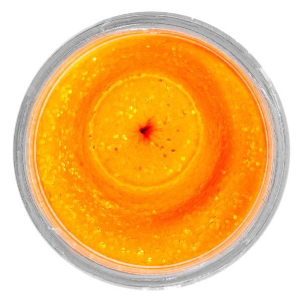 Berkley Powerbait Natural Glitter Trout Bait Crustacea Sahte Yemi FLUORESCENT ORANGE - 50 GR