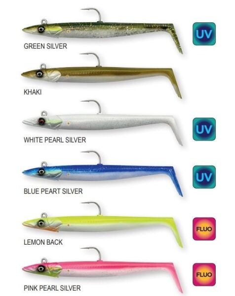 Savage Gear Sandeel V2 18 cm 86 gr 2+1 Blue Pearl Silver
