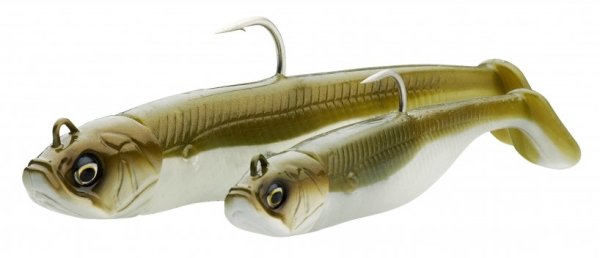 Savage Gear Savage Minnow 10 cm 20 gr 2+1 White Pearl Silver