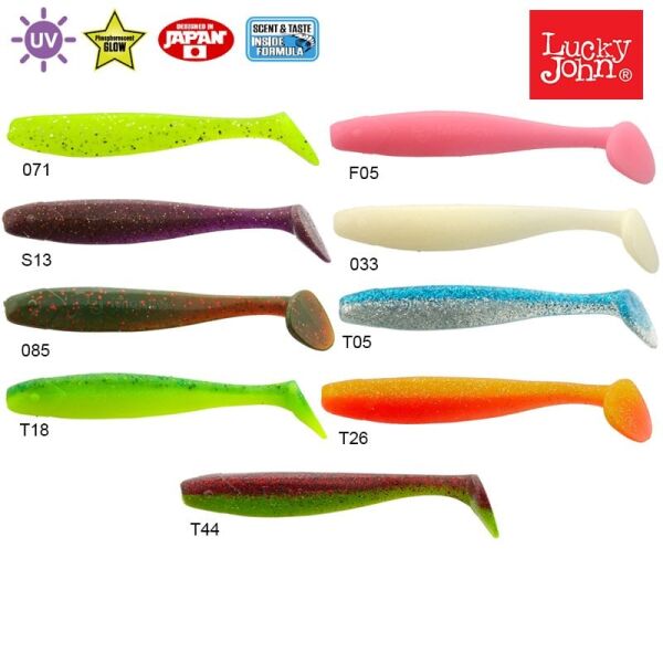 Lucky John Minnow 4.4'' (11.18 cm) 5P Silikon Yem 033
