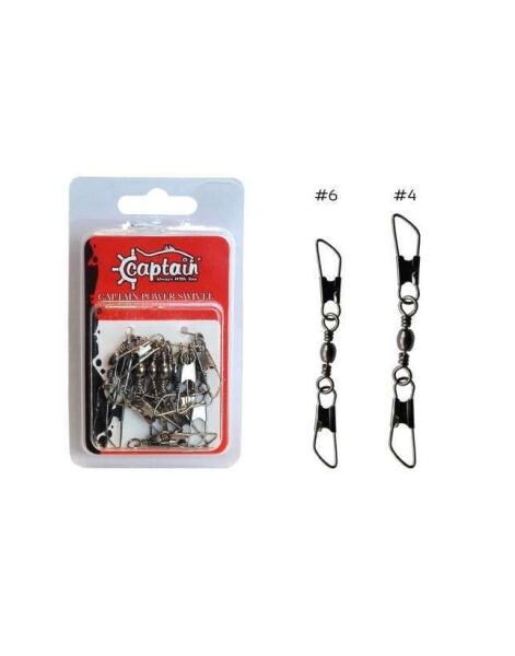 Captain 5030 Çift Yönlü Klips 10lu Paket Black Nikel