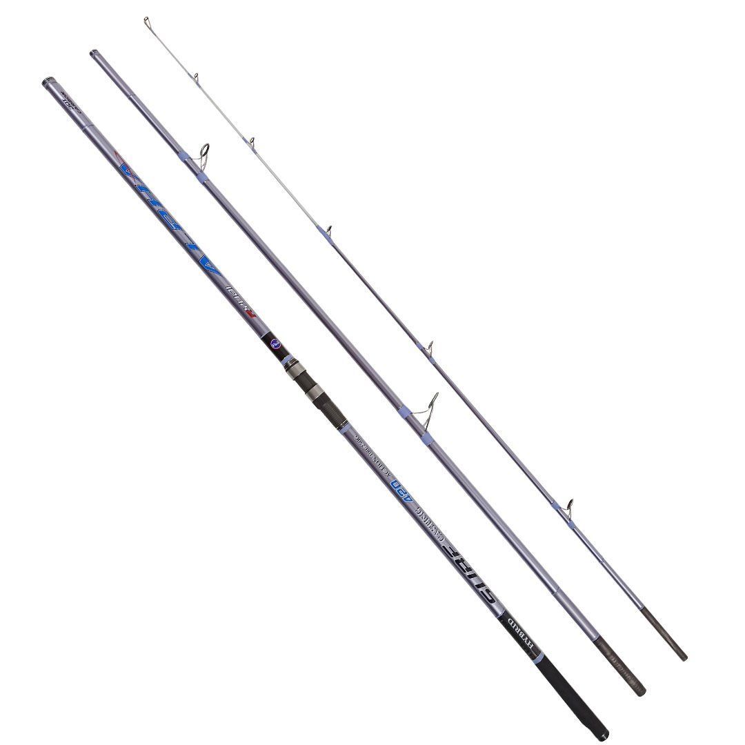 Ryuji Alpha 420 cm 100-250g Atarlı Karbon 3 Parça Surf Olta Kamışı Fuji Halka Hybrid Uç