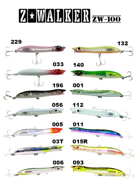 Fujin Z-Walker 100mm 11gr Su Üstü Maket Balık 006 Mirror Mullet