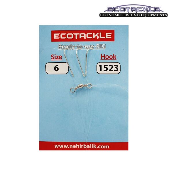 Ecotackle Fırdöndülü Yemli Takım 1523 3 İğne 100P 6