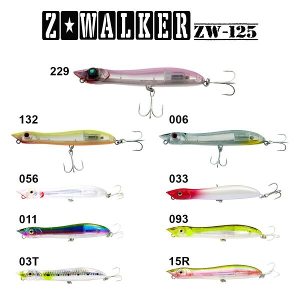 Fujin Z-Walker 125mm 18gr Su Üstü Maket Balık 03T Trans Iwashi