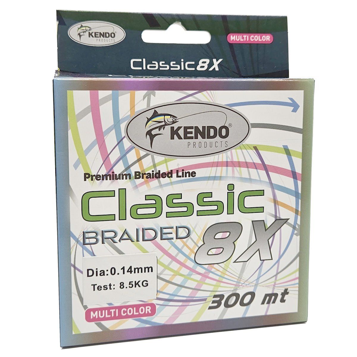 Kendo Classic 8X 300m Multicolor Örgü İp 0.25mm
