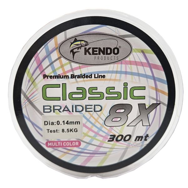 Kendo Classic 8X 300m Multicolor Örgü İp 0.25mm