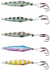 Savage gear Squısh Jig 10,5cm 100g Sahte Balık Blue Glow Zebra