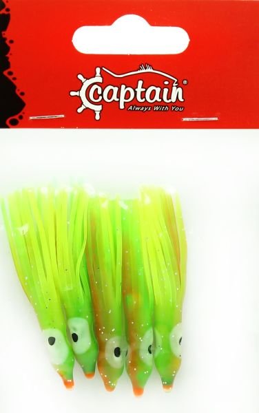 Captain 3593 Octopus Pride 5cm Ahtapot Sübye 5'li Paket Suni Yem 085