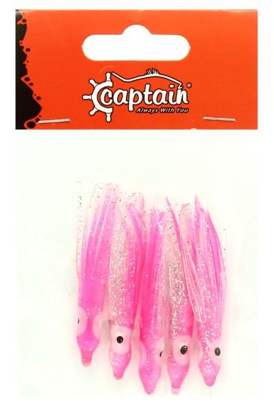Captain 3593 Octopus Pride 5cm Ahtapot Sübye 5'li Paket Suni Yem 087