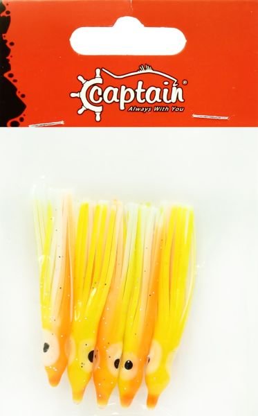 Captain 3593 Octopus Pride 5cm Ahtapot Sübye 5'li Paket Suni Yem 089