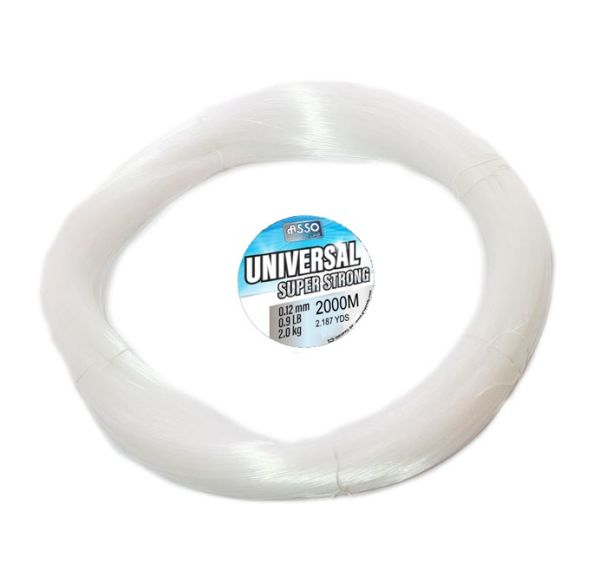 Asso Universal Çile 2.000mt Monofilament Misina Beyaz 0.40 mm