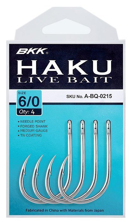 BKK Haku Livebait Olta İğnesi 2/0 6 Pcs