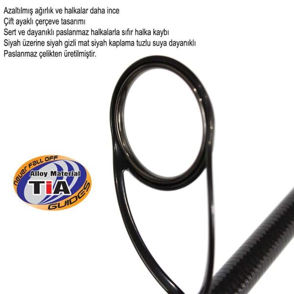 Captain 1368 Rubby 2 Parça Spin Kamış 5-20gr Atar