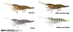 Savage gear 3D Hybrid Shrimp 10 cm 17 gr S Sahte Balık Yellow tail Glow