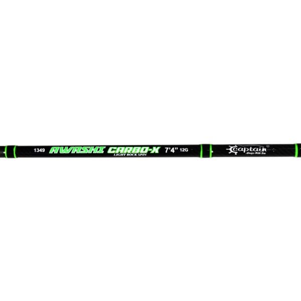 Captain Awashi Carbo-X 225 cm 1-12g Atarlı Karbon LRF Olta Kamışı