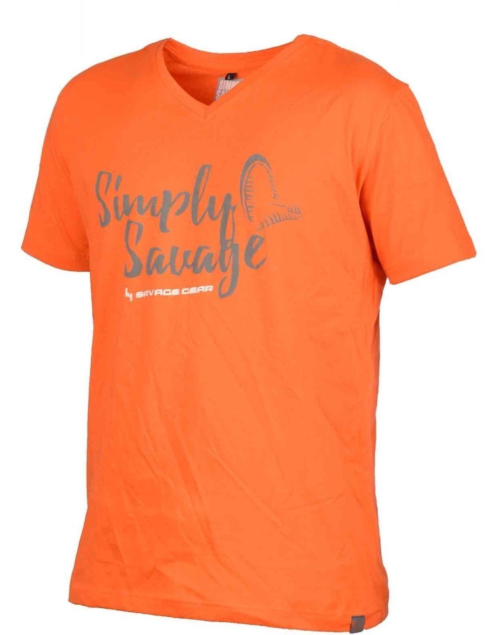 Savage gear Simply  Savage V-neck Tee Grey T-Shirt S