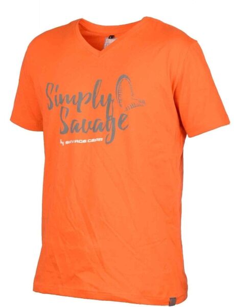 Savage gear Simply  Savage V-neck Tee Grey T-Shirt S