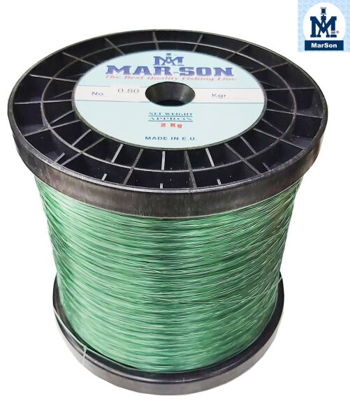 MarSon Bobin Misina 1 ve 2Kg Yeşil 0.70 MM