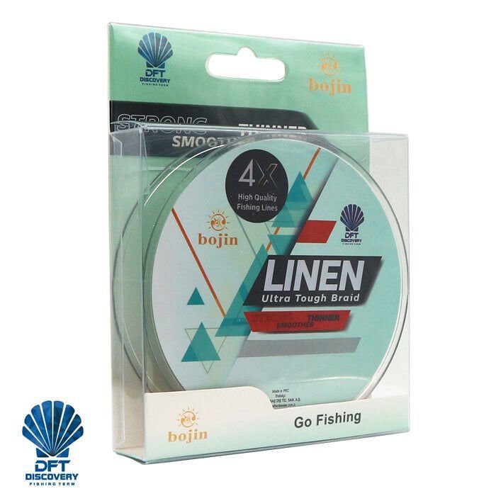 DFT Bojin 4X Linen İp Misina 0.20 mm 300 m Yeşil