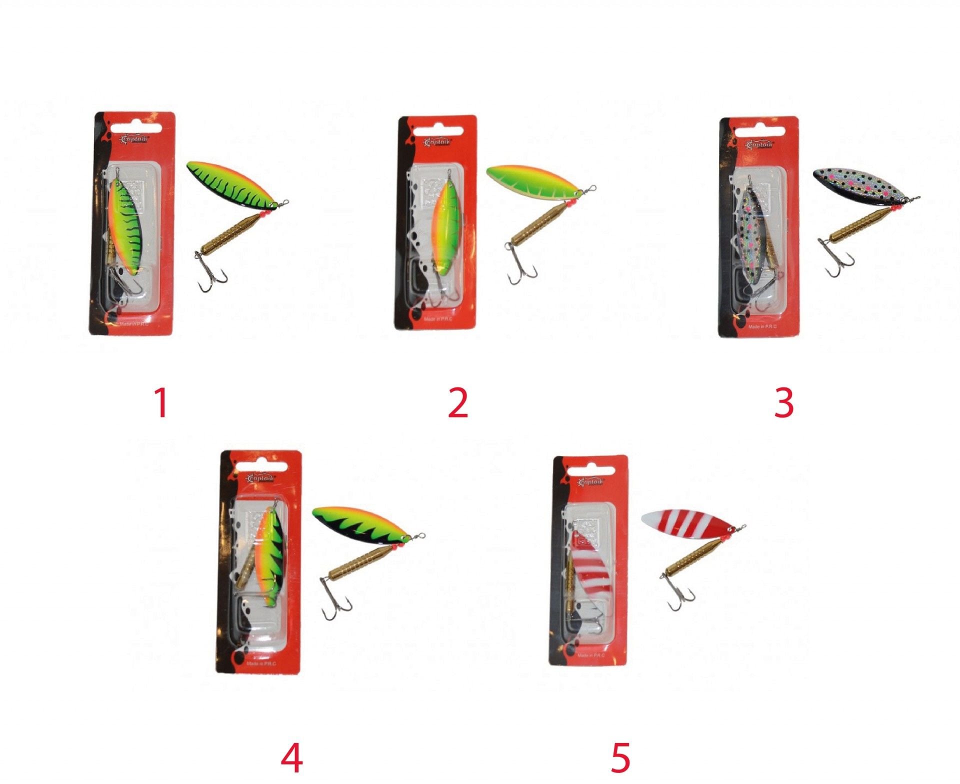 Captain 6065 Turna Kaşığı 17gr Hunter Tiger Döner Kaşık 5