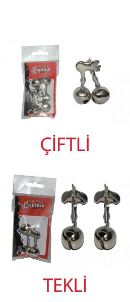Captain Olta Zili Metal Kıskaçlı Pakette 2 Adet 18mm Tekli