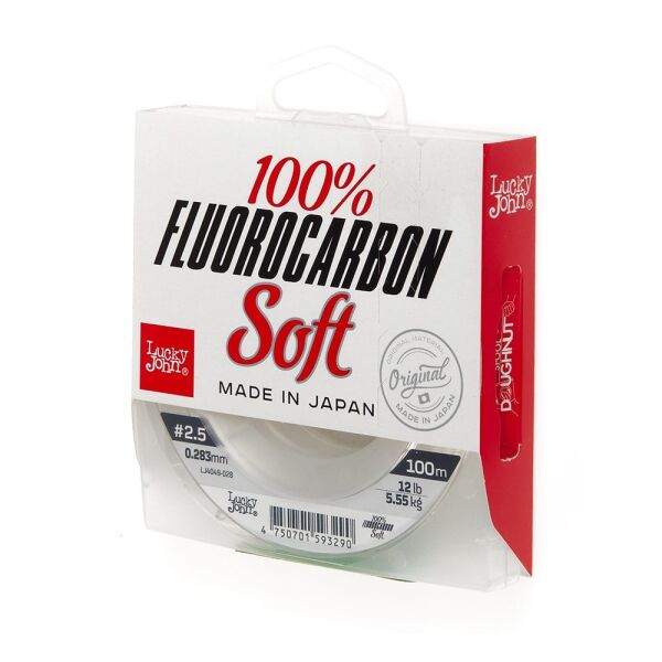 Lucky John Fluorocarbon Soft 100m Şeffaf 0.25 MM